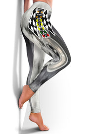 Drag Racing Burning Rubber Leggings