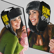 Racing Wife Checkered Trapper hat