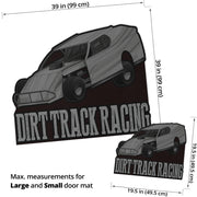 Custom shaped dirt modified door mat