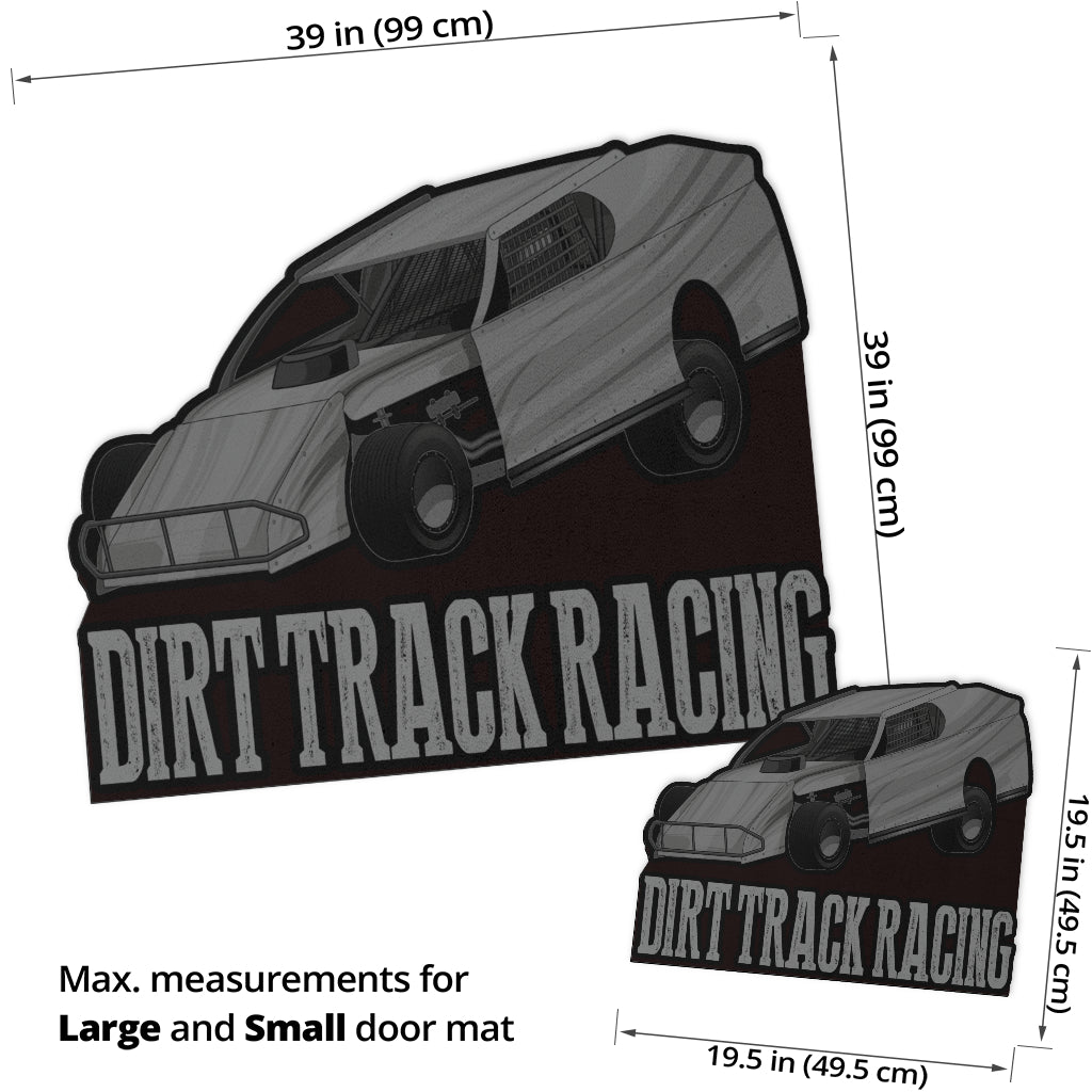 Custom shaped dirt modified door mat
