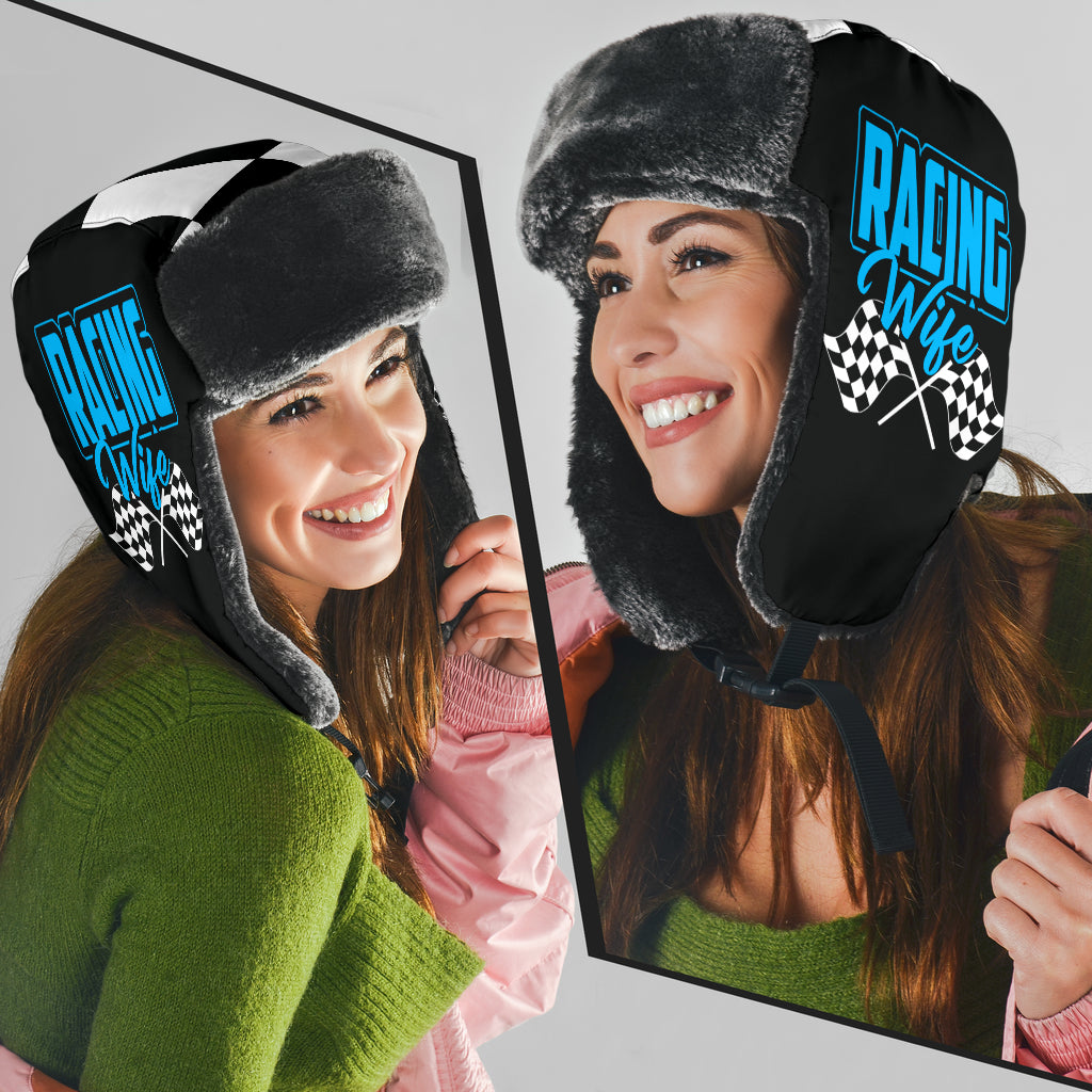 Racing Wife Checkered Trapper Hat