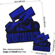 Custom shaped sprint car door mat