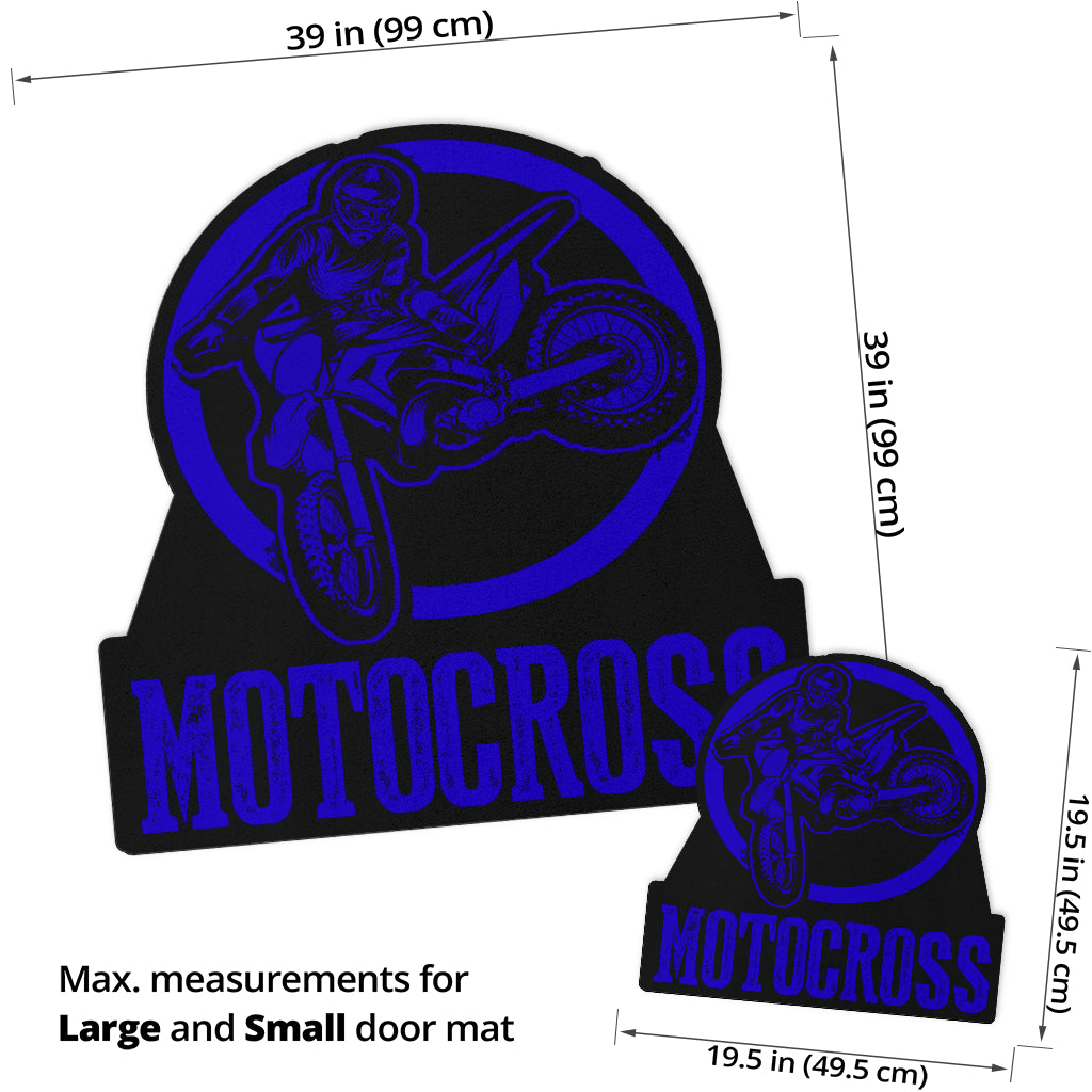 Custom Shaped Motocross Door Mat