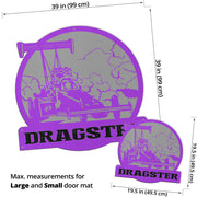 Custom Shaped Dragster Door Mat