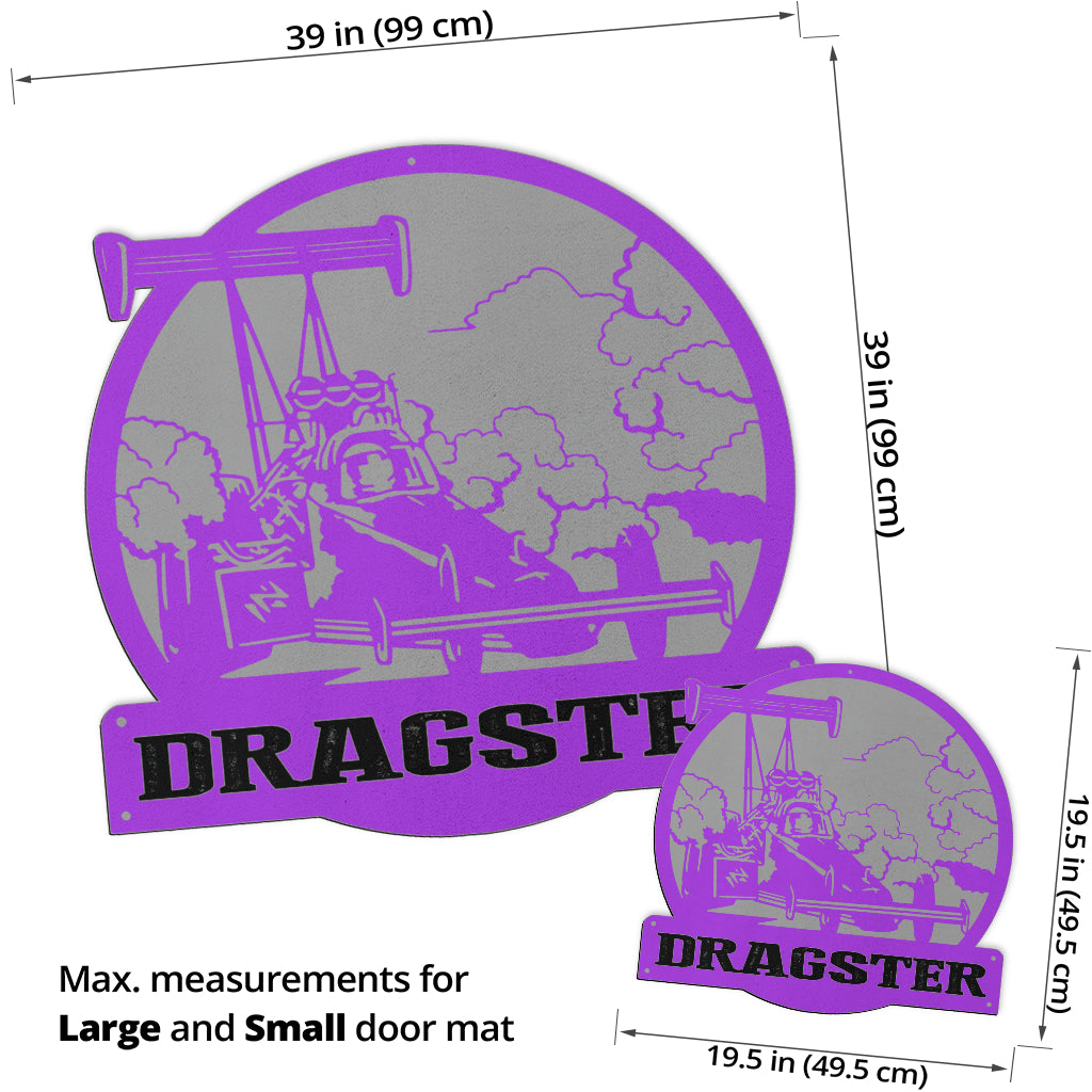 Custom Shaped Dragster Door Mat