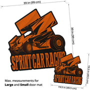 Custom shaped sprint car door mat