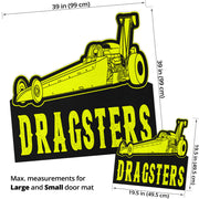 Custom Shaped Dragster Door Mat