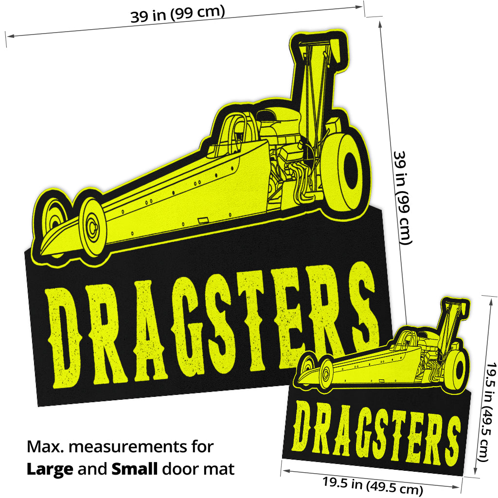 Custom Shaped Dragster Door Mat