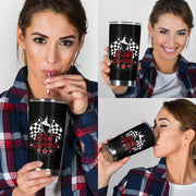 Go-kart racing girlfriend tumbler