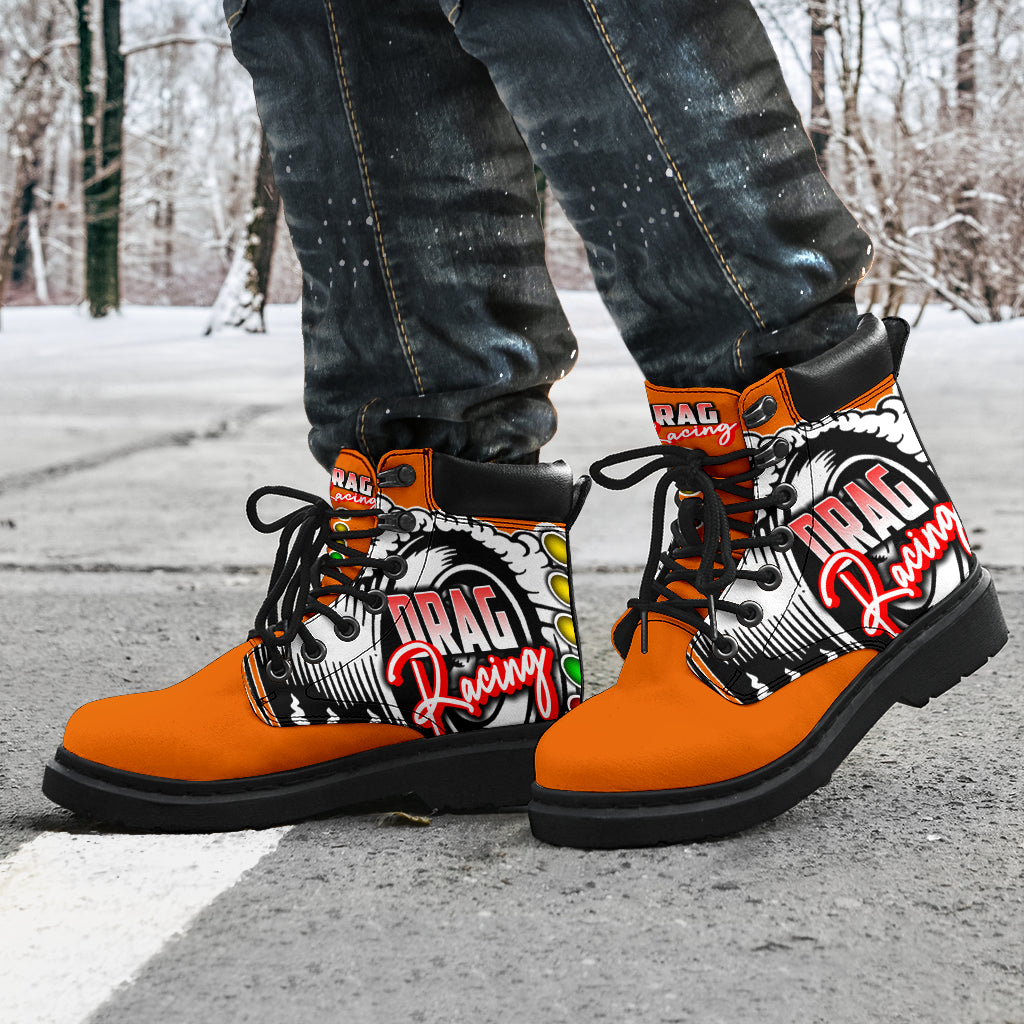 Drag Racing All-Season Boots orange