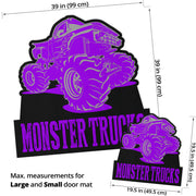 Custom Shaped Monster Trucks Door Mat