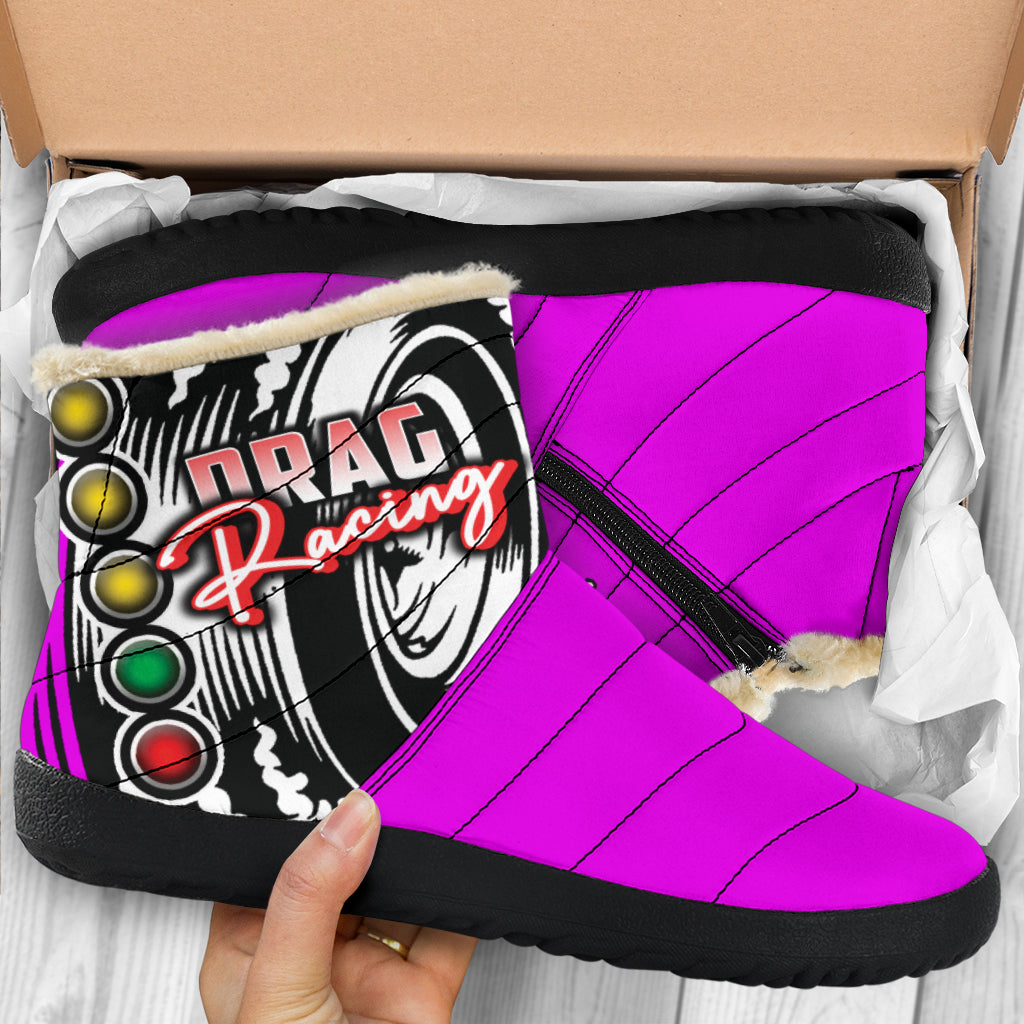 Drag Racing Cozy Winter Boots