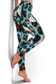 Racing Leopard Checkered Leggings
