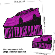 Custom shaped sprint car door mat