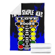 I'm A Simple Man Drag Racing Blanket