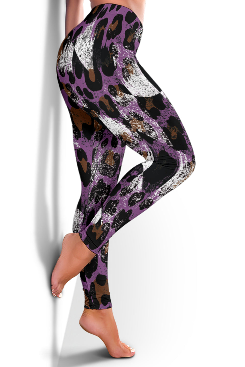 Racing Leopard Checkered Leggings