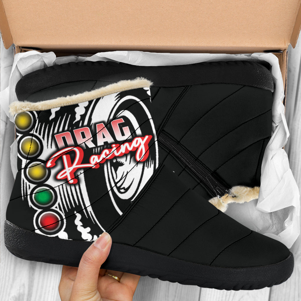 Drag Racing Cozy Winter Boots