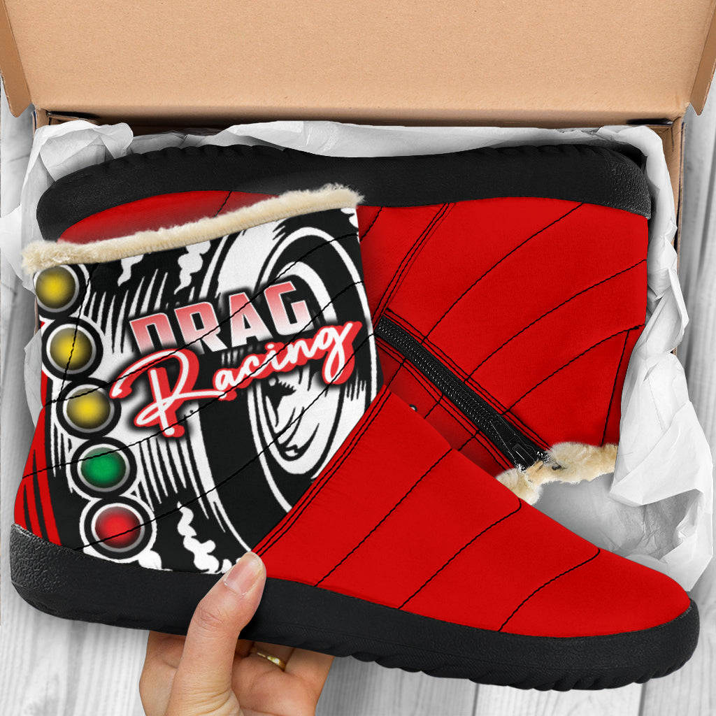 Drag Racing Cozy Winter Boots