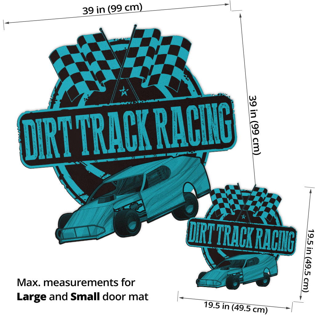 Custom shaped dirt modified door mat