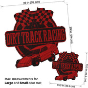 Custom shaped dirt modified door mat