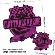 Custom shaped dirt modified door mat