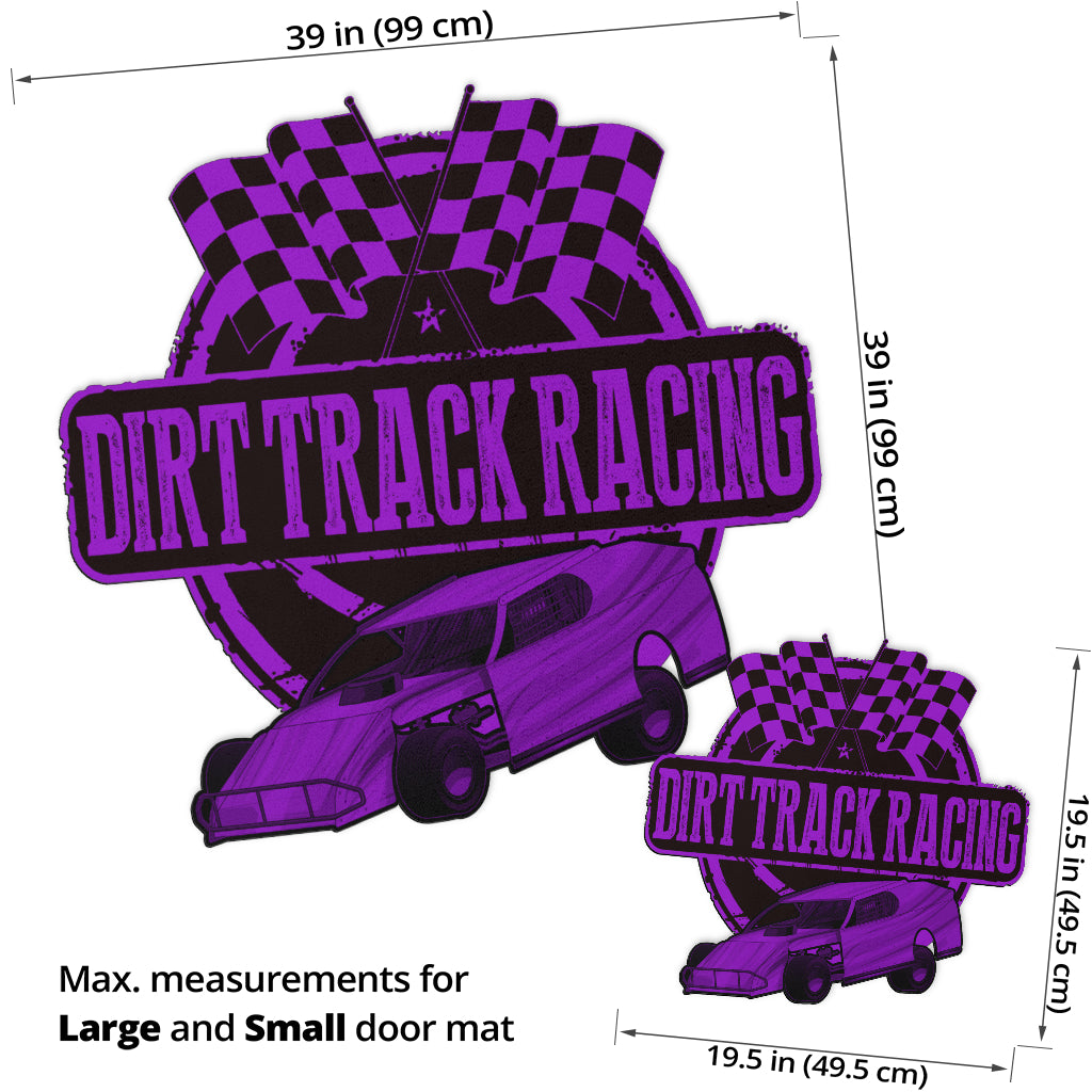 Custom shaped dirt modified door mat