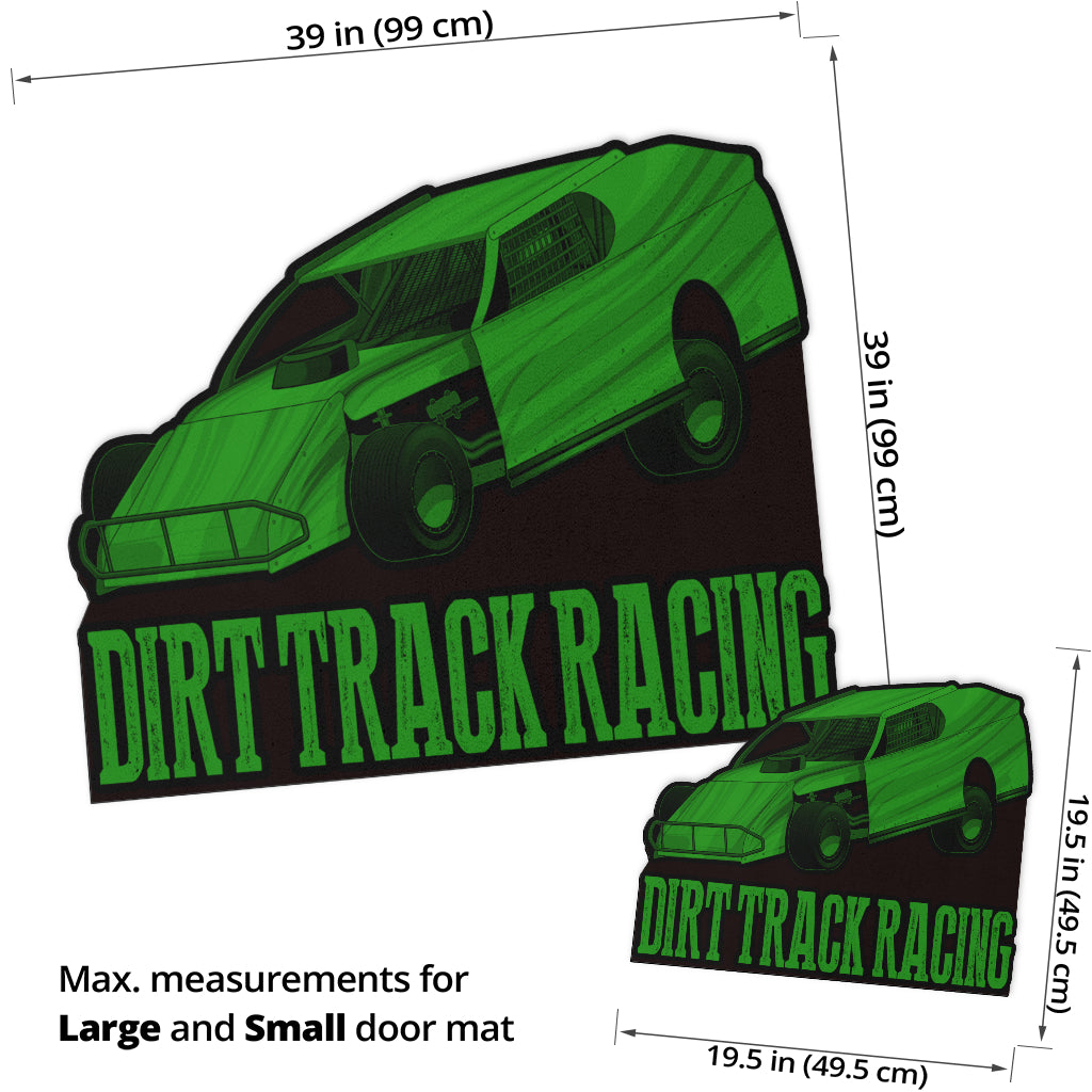 Custom shaped dirt modified door mat