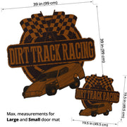 Custom shaped dirt modified door mat