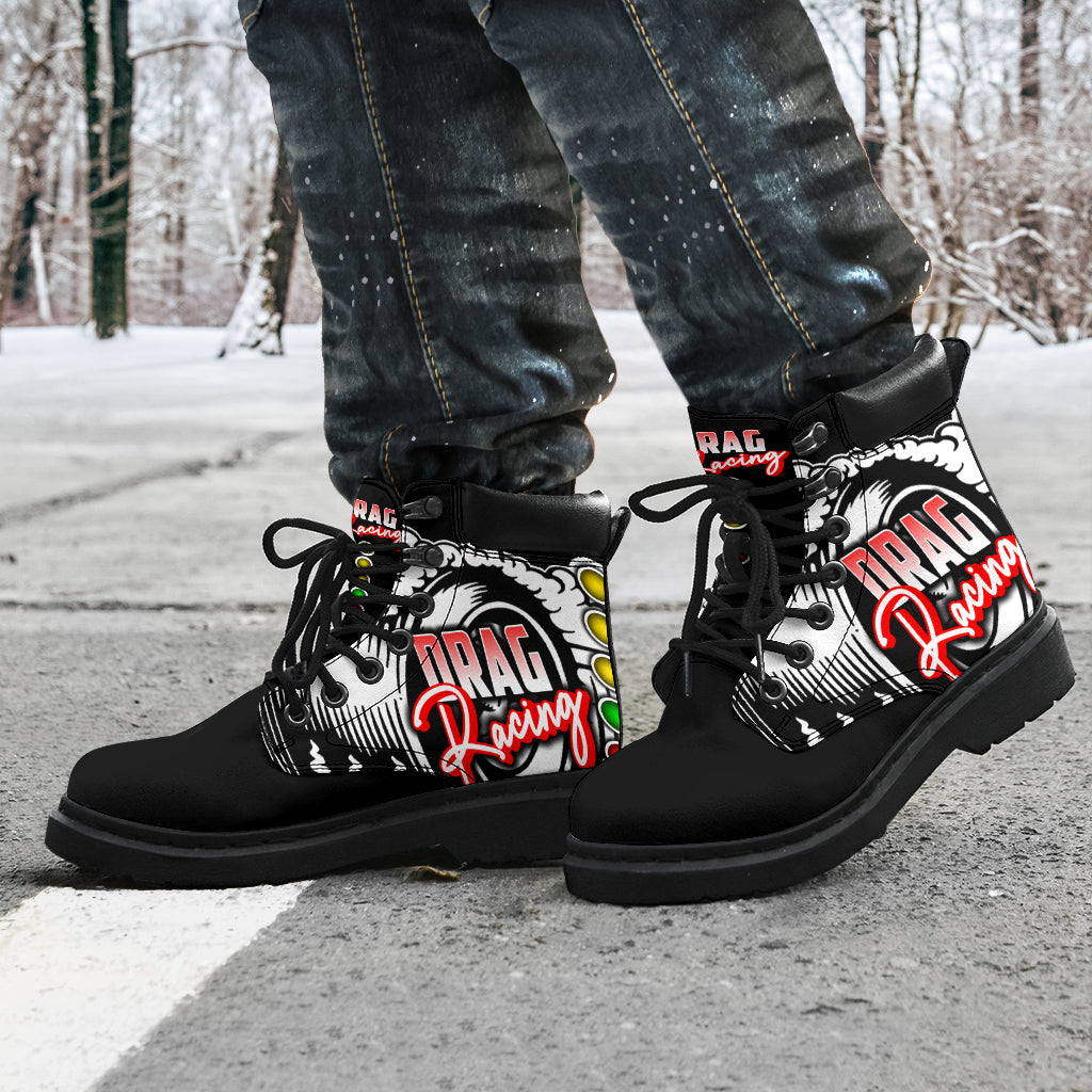 Drag Racing All-Season Boots Black