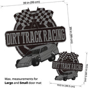 Custom shaped dirt modified door mat