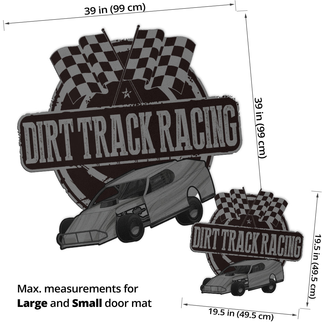 Custom shaped dirt modified door mat
