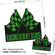 Racing Shaped Door Mats
