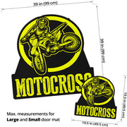 Custom Shaped Motocross Door Mat