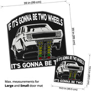 It's Gonna Be Two Wheels Custom Shaped drag racing Door Mat