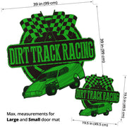 Custom shaped dirt modified door mat