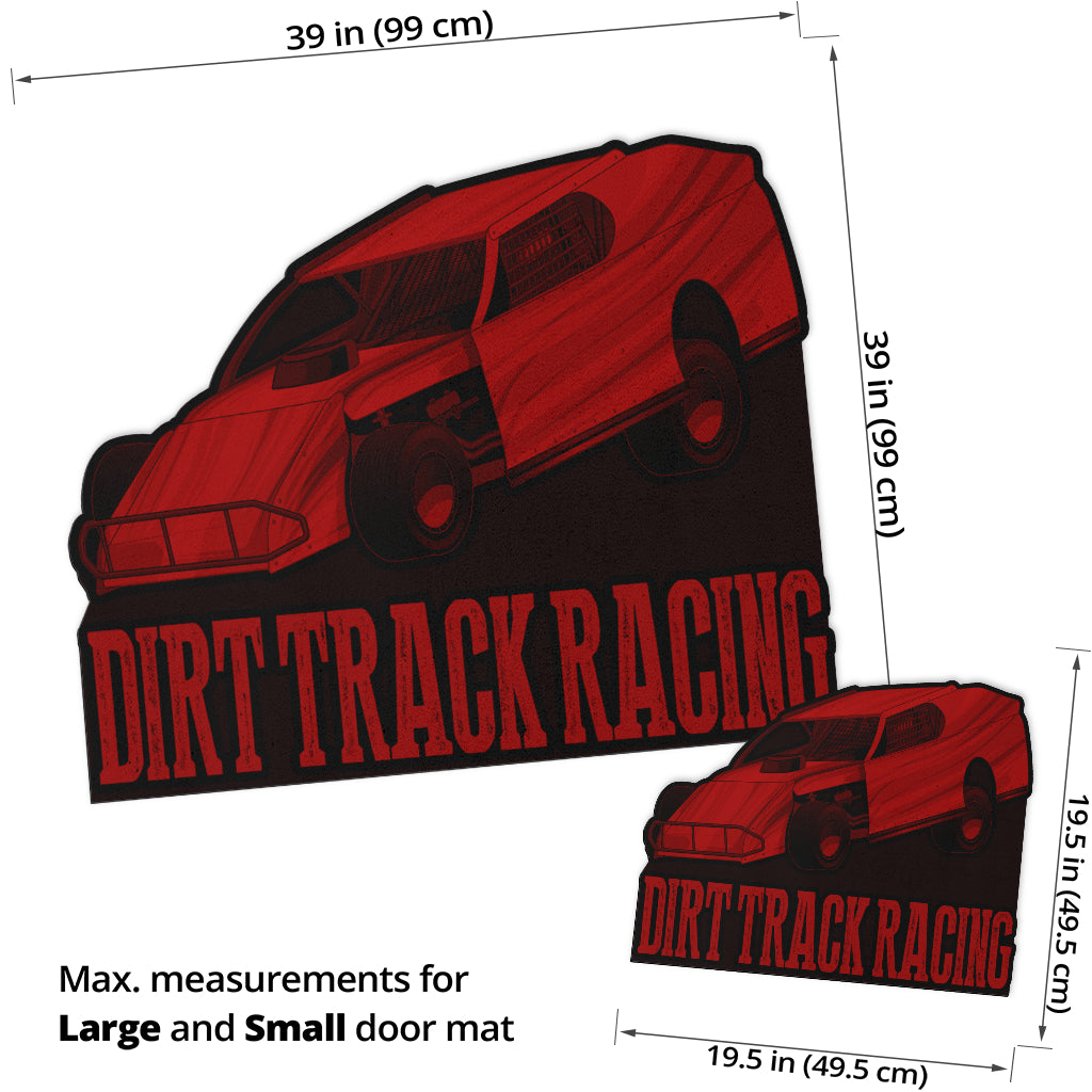 Custom shaped dirt modified door mat