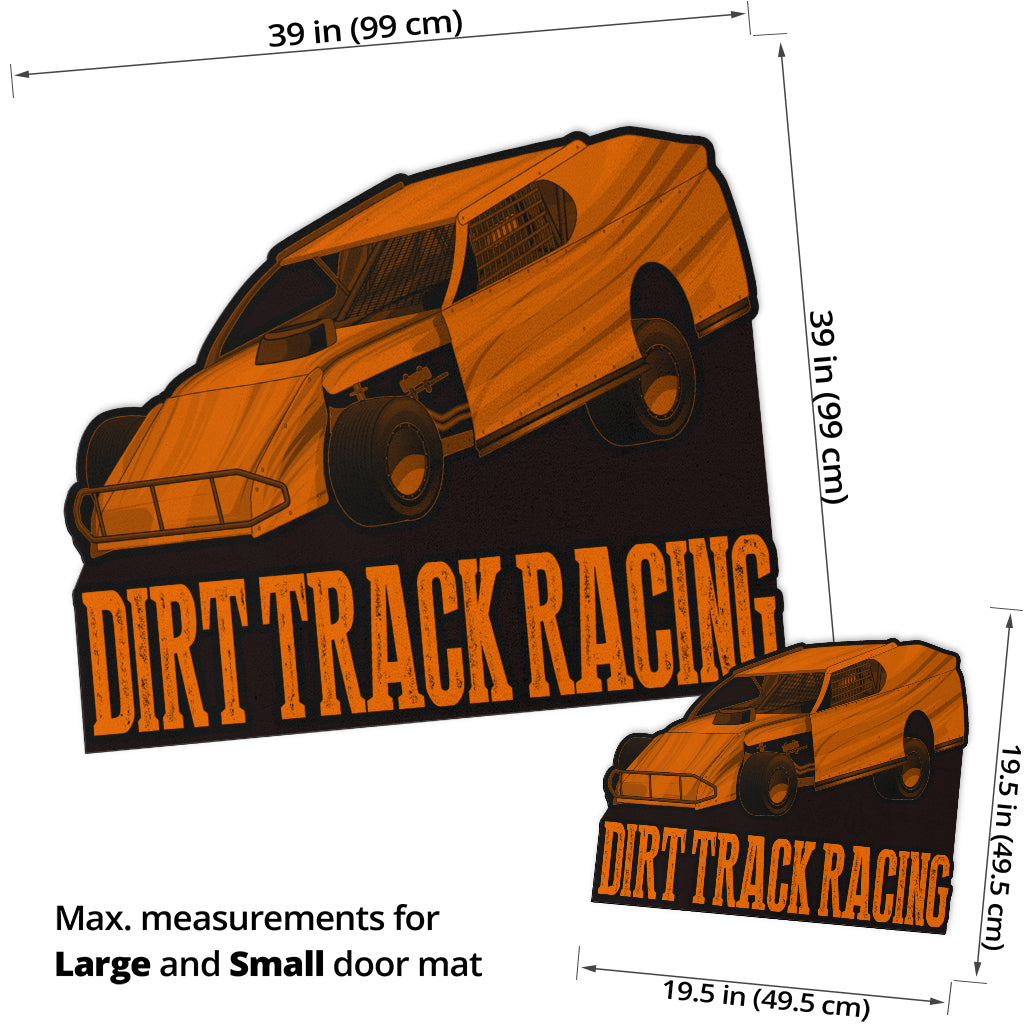 Custom shaped dirt modified door mat