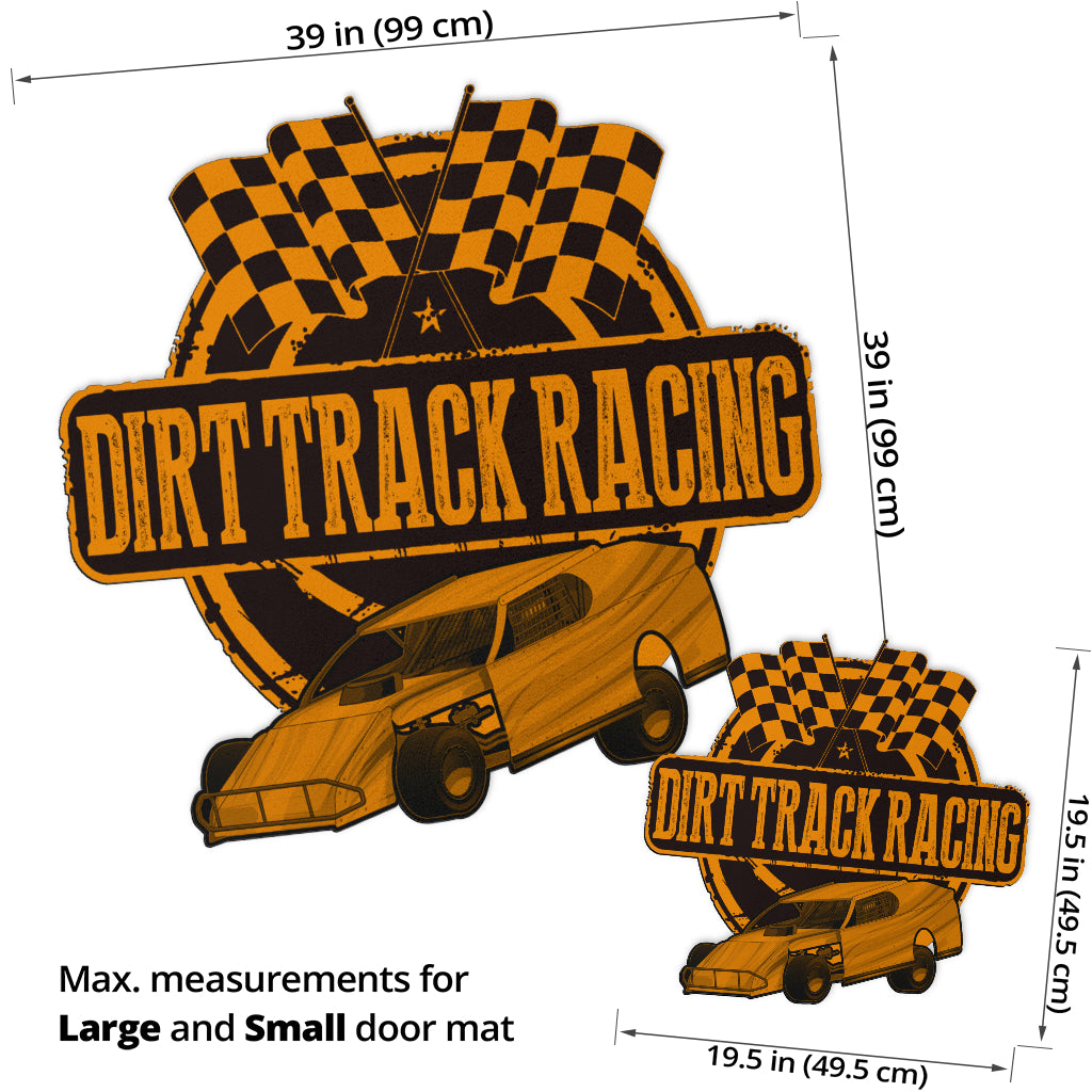 Custom shaped dirt modified door mat