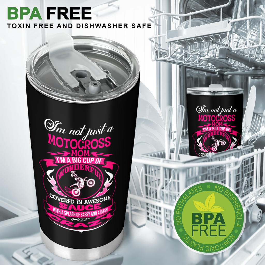 motocross mom tumbler