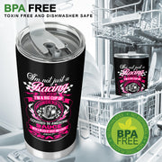 racing girlfriend tumbler