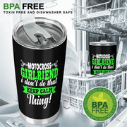 motocross girlfriend tumbler