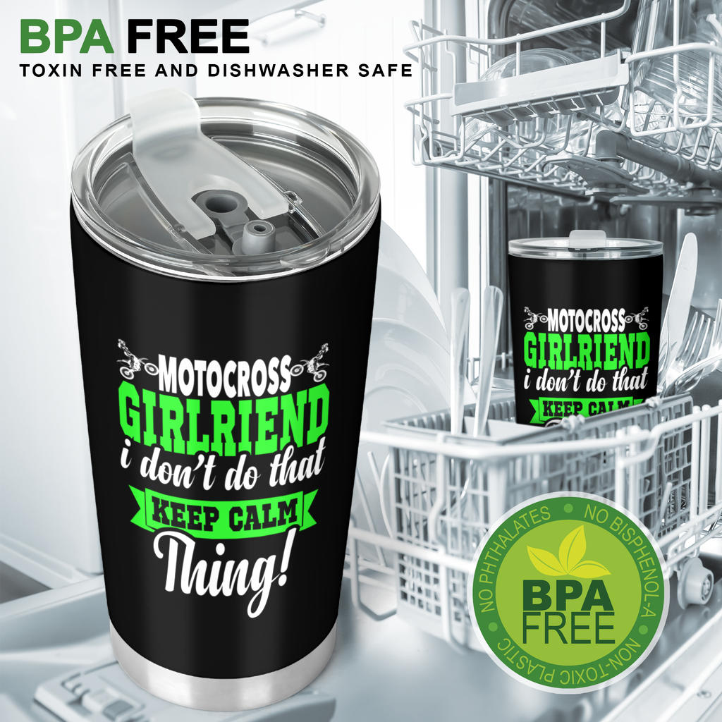 motocross girlfriend tumbler