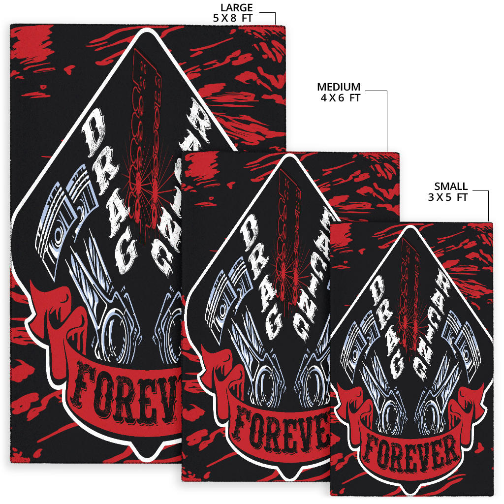 Drag Racing Forever Rug