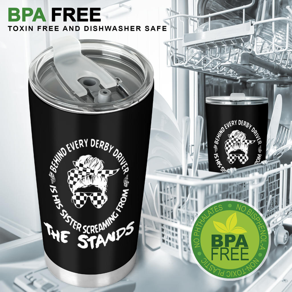 demolition derby sister tumbler