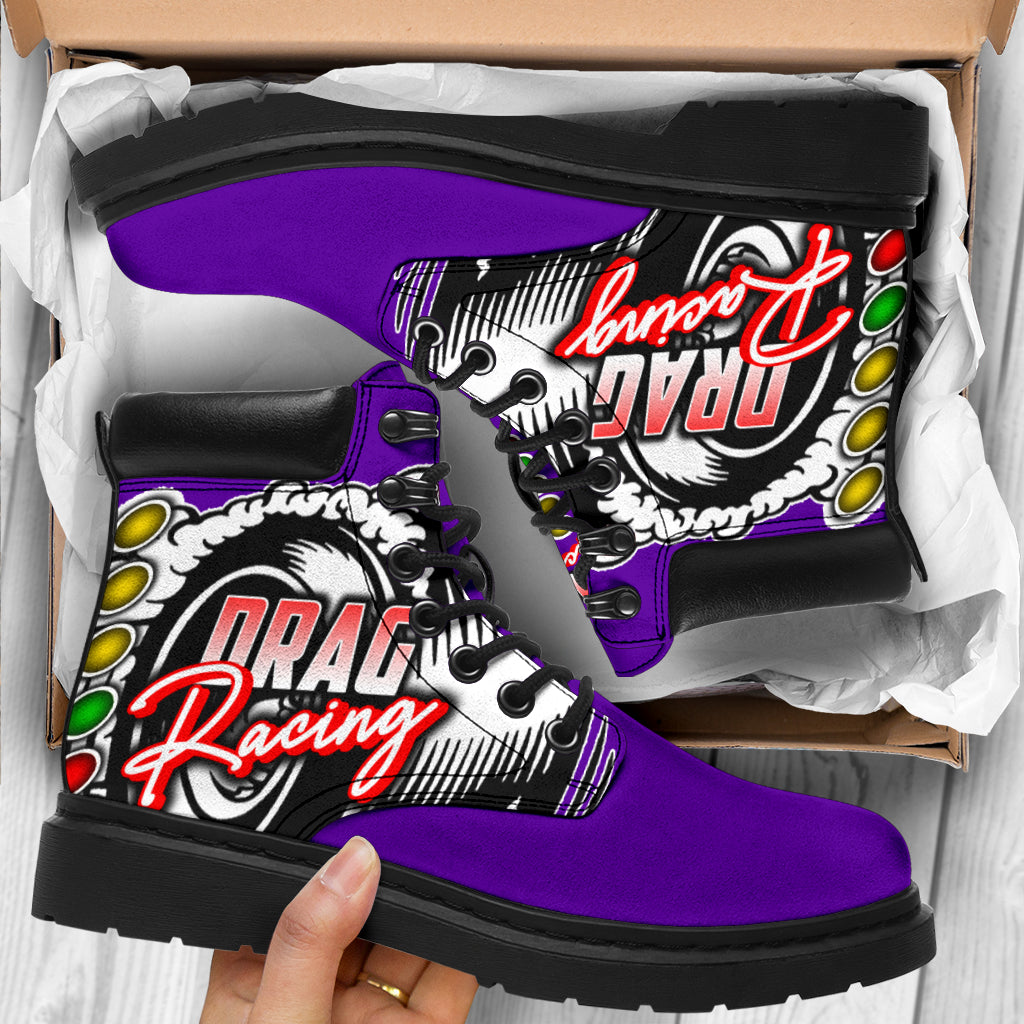 Drag Racing All-Season Boots purple