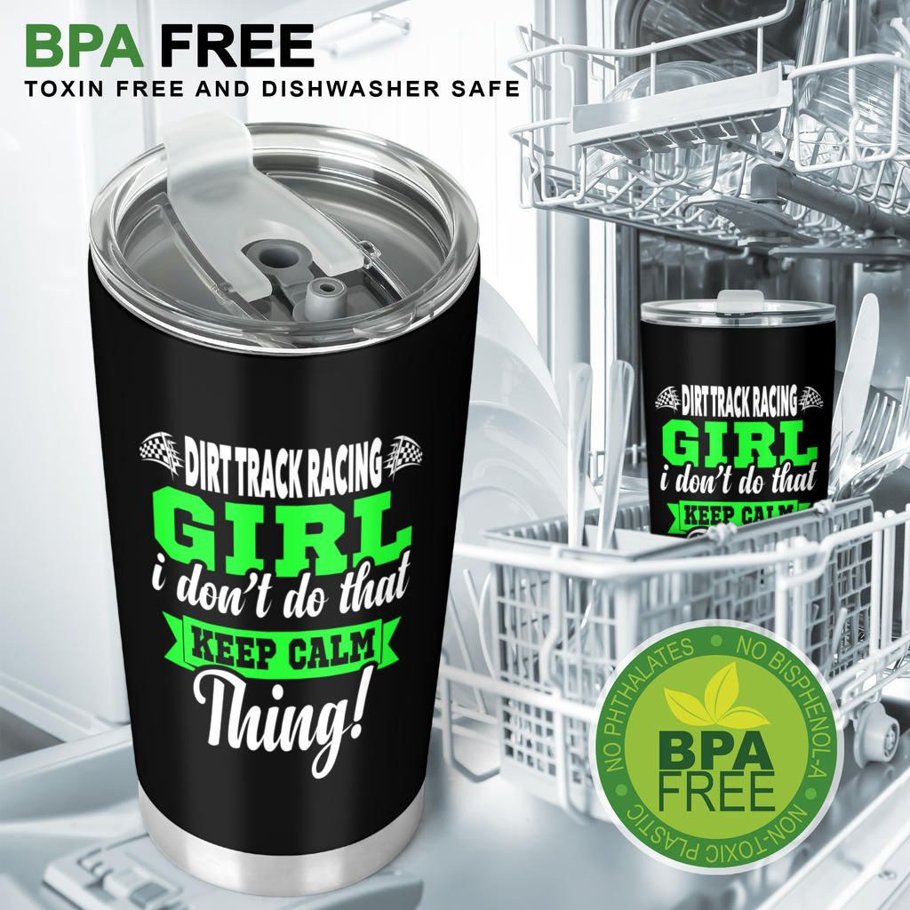dirt track racing girl tumbler