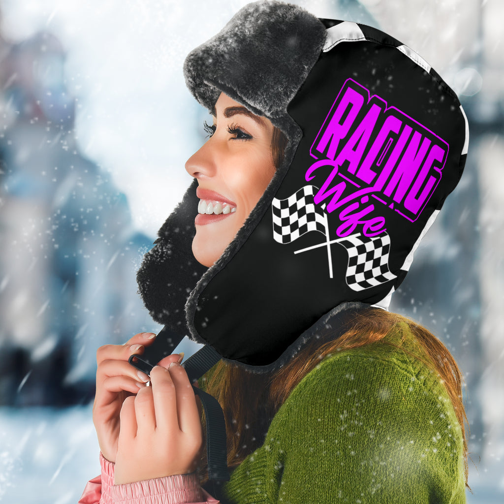 Racing Wife Checkered Trapper Hat