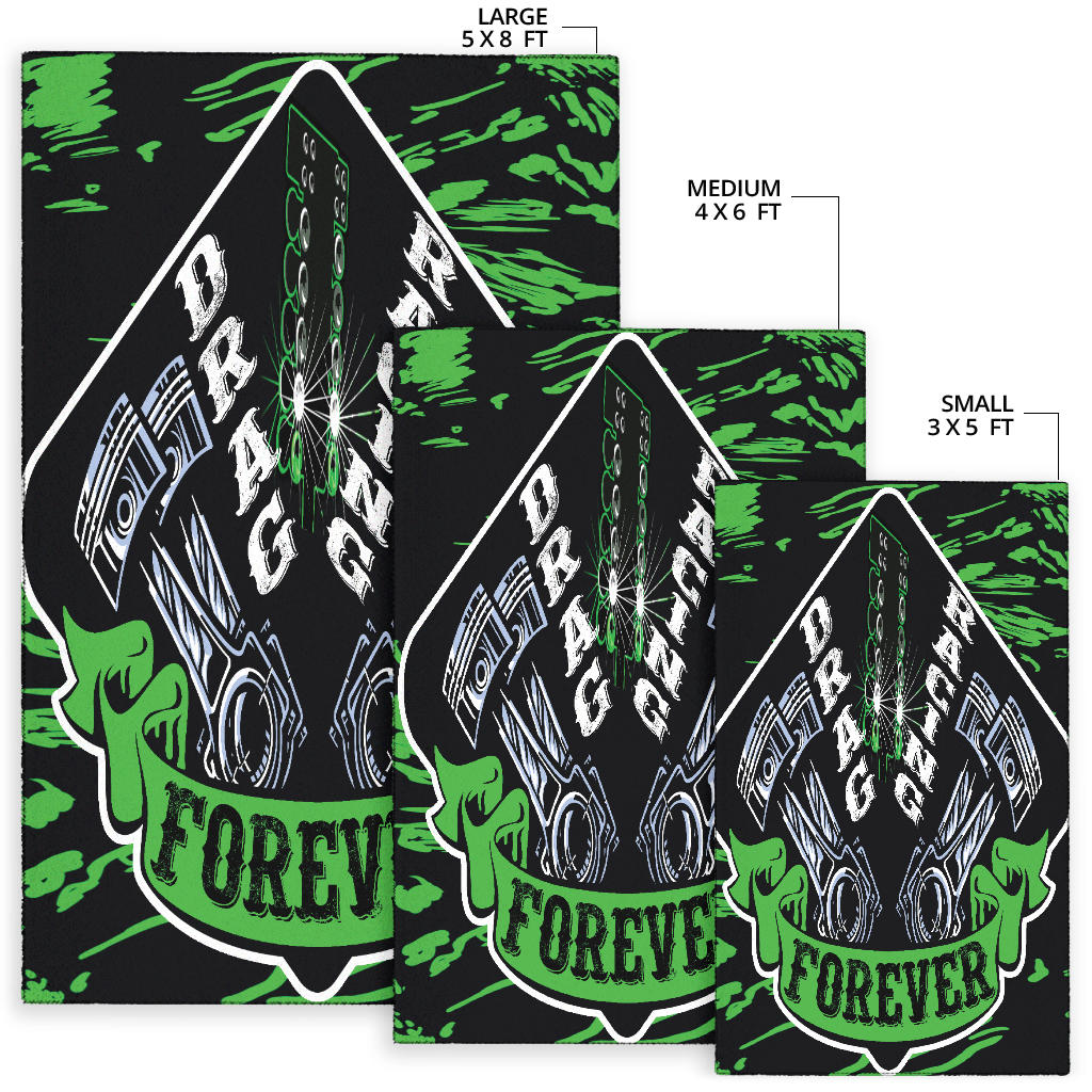 Drag Racing Forever Rug