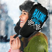 Racing Wife Checkered Trapper Hat