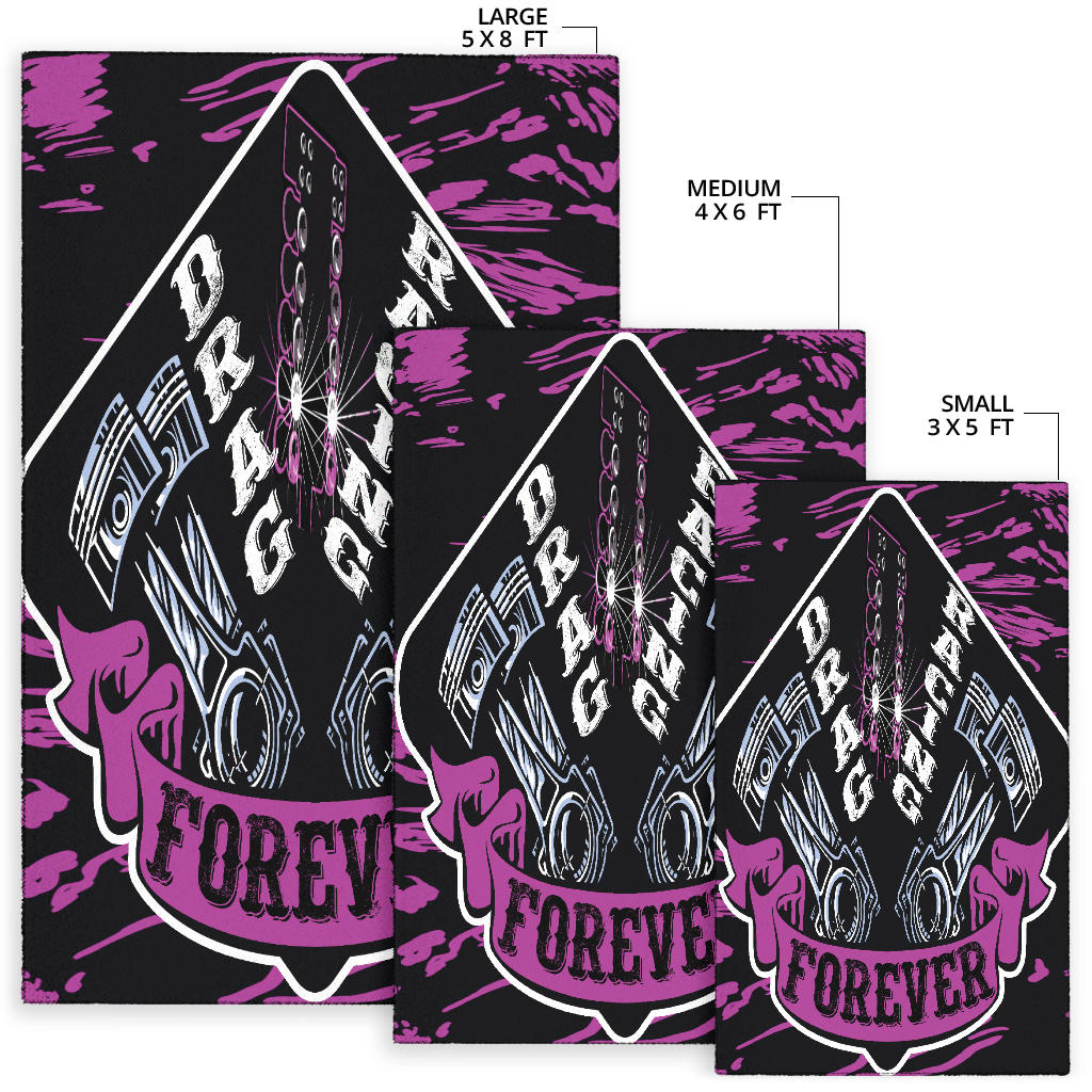 Drag Racing Forever Rug